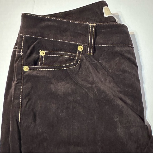 Michael Kors Brown Velour Women's Pants Size 10 - Picture 8 of 10